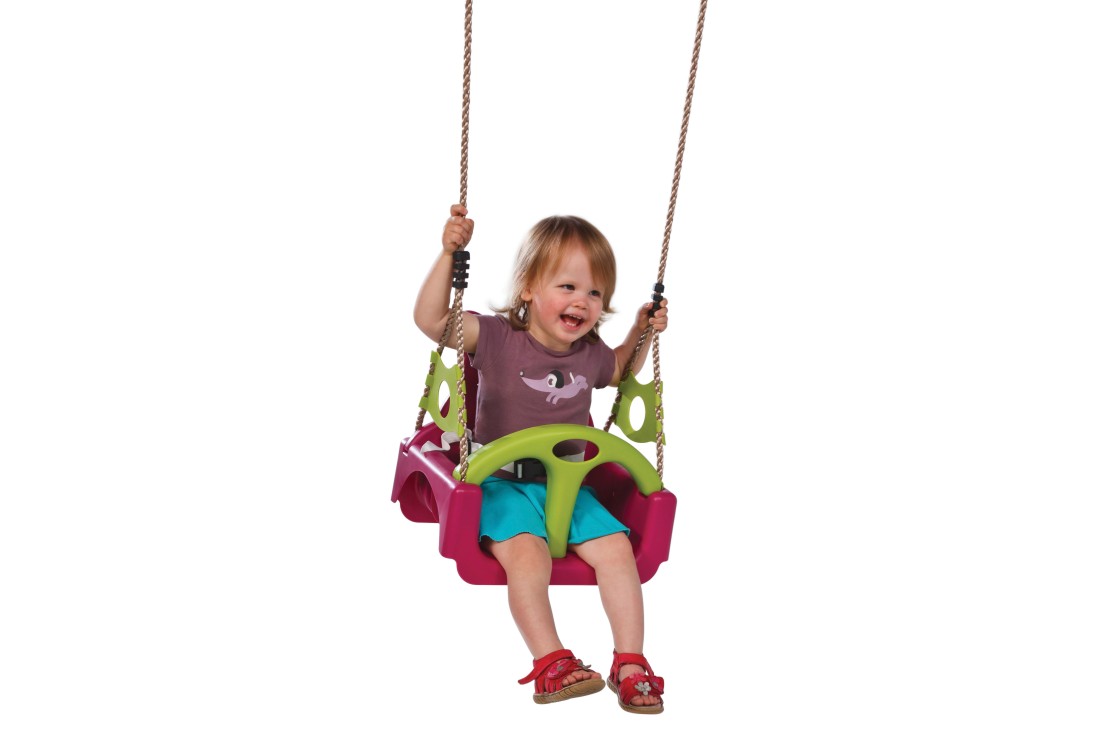 Baby Seat TTRIX Growing Type Swing With Adjustable Ropes PURPLE LIME